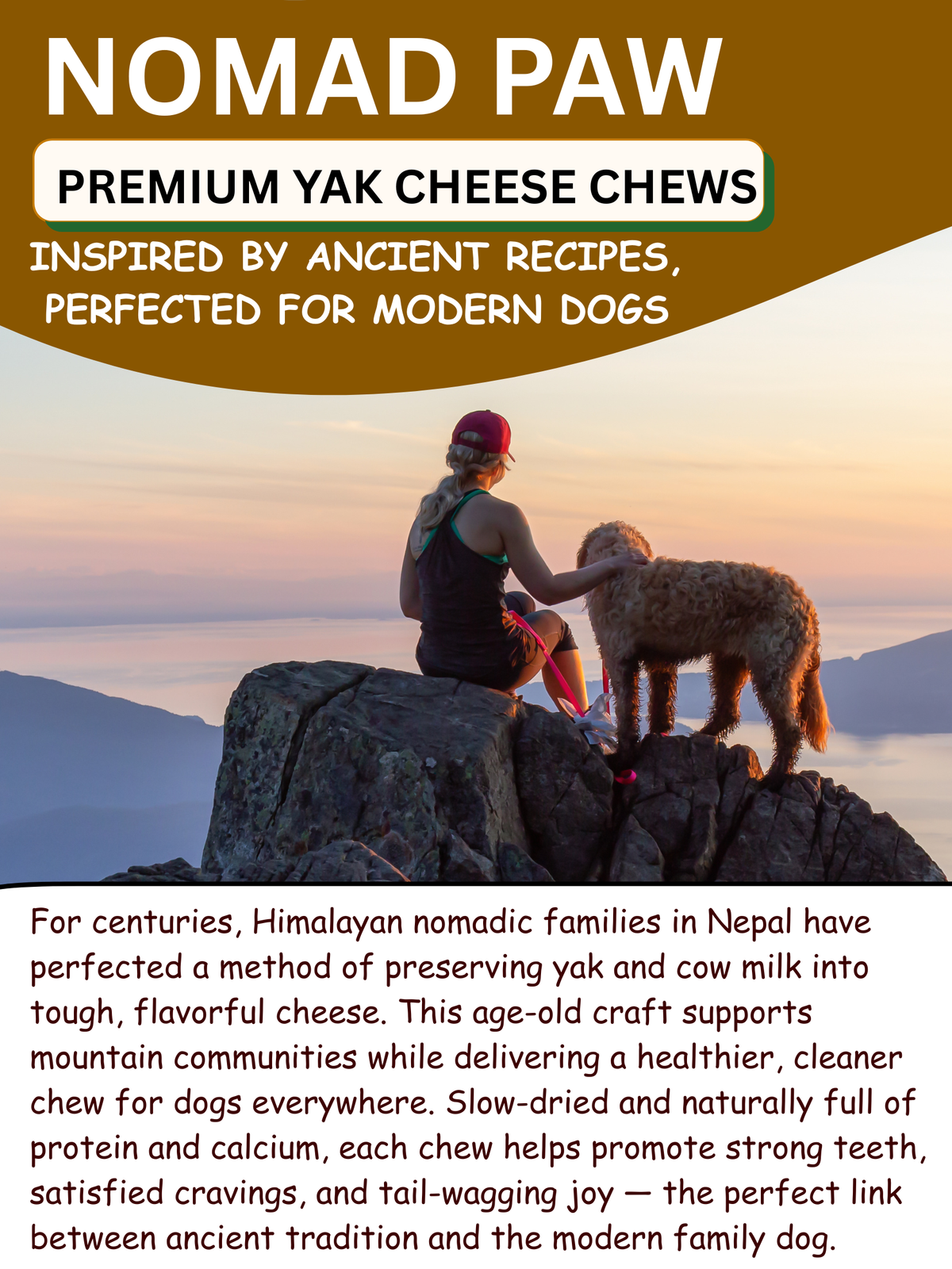All-Natural Yak Cheese Dog Chews ( for 50 lb & over dog)
